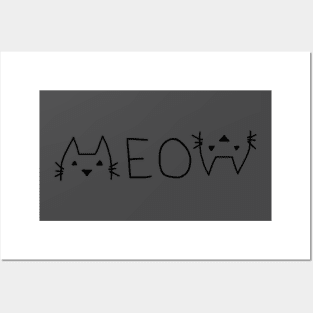 Meow Posters and Art